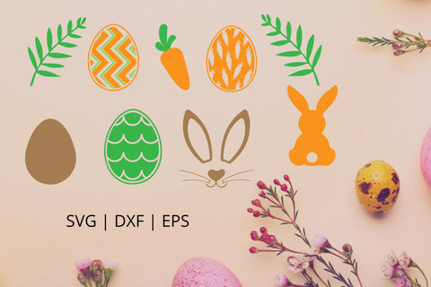 Easter Bundle Seamless Digital Paper & Vectors JPG SVG DXF EPS SVG TheCrafterDepot 