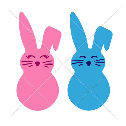 Easter Bunnies for Monogram SVG Chameleon Cuttables 