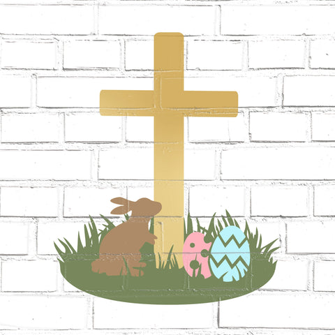 Easter Bunny and Cross | Religious Easter Shirt SVG SVG Maggie Do Design 