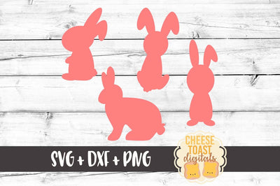 Easter Bunny - Bunny Silhouettes SVG Cheese Toast Digitals 