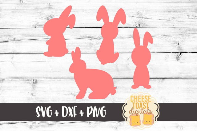 Easter Bunny - Bunny Silhouettes SVG Cheese Toast Digitals 