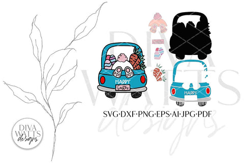 Easter Bunny Butt In Truck SVG | Easter Design SVG Diva Watts Designs 