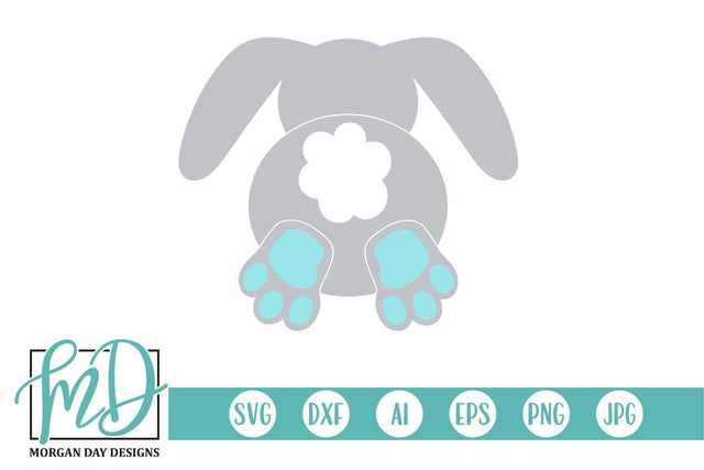 Easter Bunny Butt SVG Morgan Day Designs 