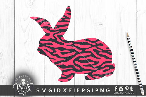 Easter Bunny clipart cut files SVG TheBlackCatPrints 