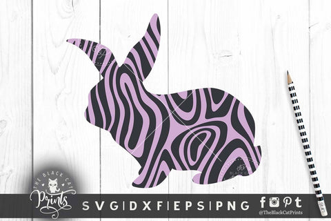 Easter Bunny clipart cut files SVG TheBlackCatPrints 