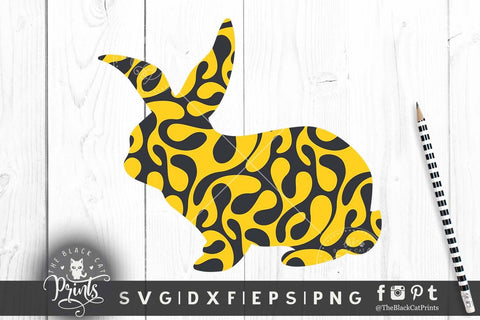 Easter Bunny clipart cut files SVG TheBlackCatPrints 