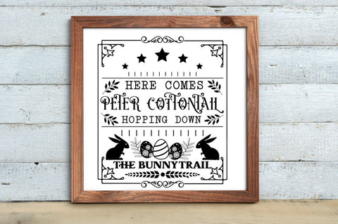 Easter Bunny Cottontain Bundle SVG DESIGNISTIC 