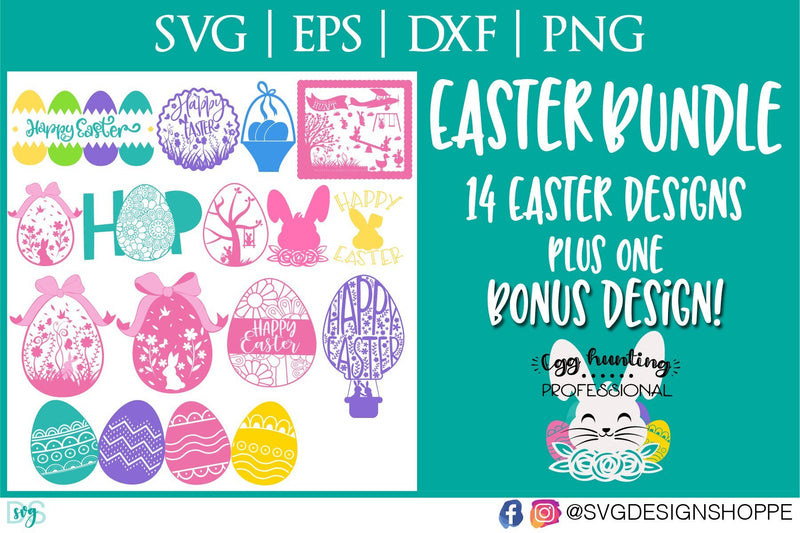 Easter Bunny Cut File Bundle SVG SVG Design Shoppe