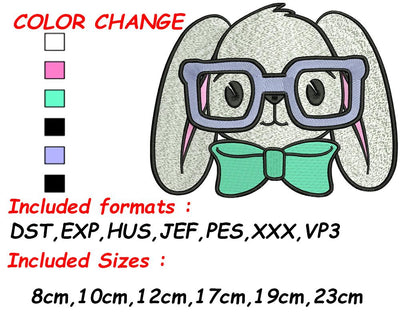 Easter Bunny Design, Rabbit Embroidery, Easter Bunny, Rabbit Design, Cute Bunny, Pes, Girls Easter Embroidery/Applique DESIGNS SVG Digital Designer 
