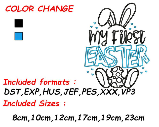Easter Bunny Design, Spring Embroidery, Happy Easter, Bunny Embroidery, Baby Embroidery, Embroidery for Boys Embroidery/Applique DESIGNS SVG Digital Designer 