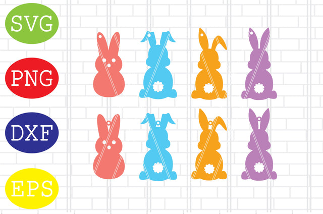 Easter Bunny Earrings Svg, Easter Bunny Svg, Happy Easter Svg, Png, Eps, Dxf Files SVG DigitalSvgFiles 