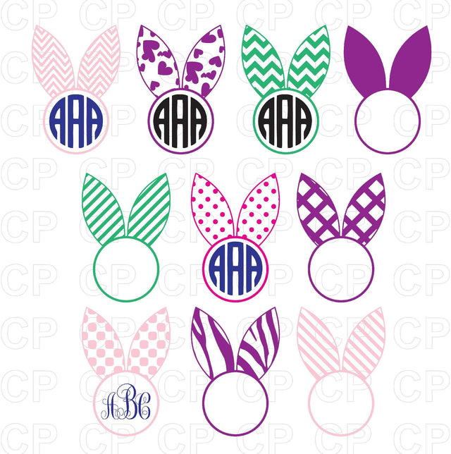 Easter Bunny Ears SVG Bundle (Copy) SVG cutperfectstudio 