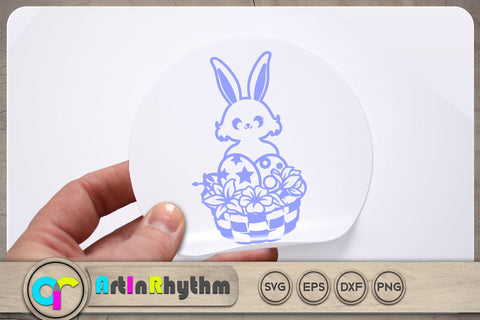Easter bunny egg basket / Easter rabbit egg basket SVG Artinrhythm shop 
