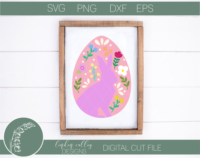 Easter Bunny Egg Zentangle SVG|Easter Egg|Easter SVG SVG Linden Valley Designs 