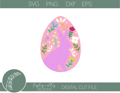 Easter Bunny Egg Zentangle SVG|Easter Egg|Easter SVG SVG Linden Valley Designs 