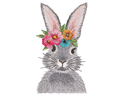 Easter Bunny Embroidery Design, 3 sizes Embroidery/Applique DESIGNS Nino Nadaraia 