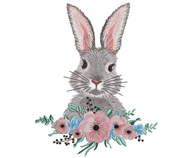 Easter Bunny Embroidery Design, 3 sizes, Instant Download Embroidery/Applique DESIGNS Nino Nadaraia 