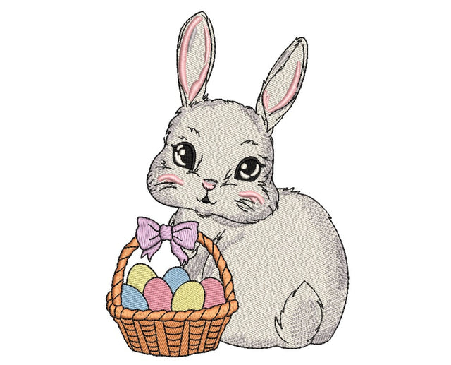 Easter Bunny Embroidery Design, 4 sizes Embroidery/Applique DESIGNS Nino Nadaraia 