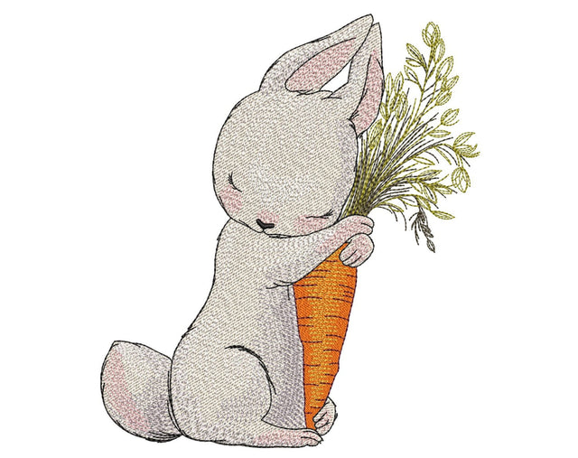 Easter Bunny Embroidery Design, 5 sizes, Instant Download Embroidery/Applique DESIGNS Nino Nadaraia 