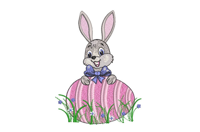 Easter bunny embroidery design, Happy Easter embroidery, 4 sizes, Instant download. Embroidery/Applique DESIGNS ArtEMByNatalia 