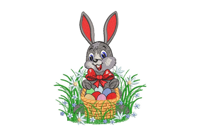 Easter bunny embroidery design, holiday embroidery designs, 4 sizes, Instant download. Embroidery/Applique DESIGNS ArtEMByNatalia 