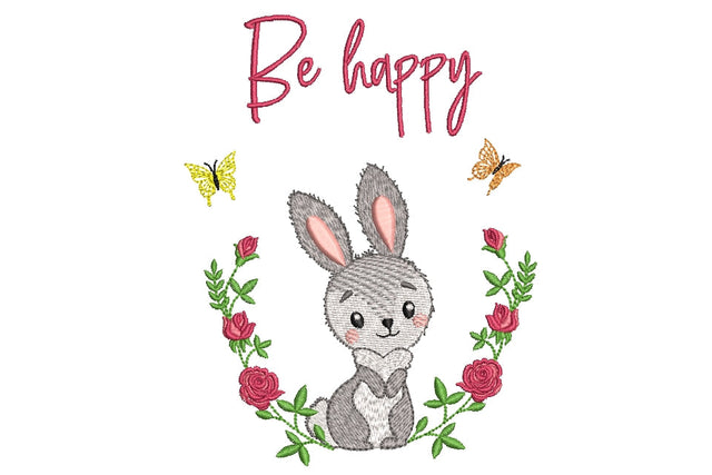 Easter bunny embroidery designs , Happy Easter design, holiday embroidery designs, , 4 sizes. SVG ArtEMByNatalia 