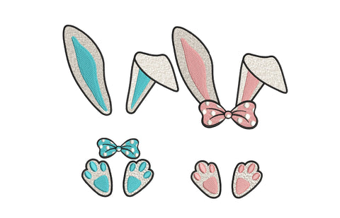 Easter bunny embroidery designs, Happy Easter embroidery, 4 sizes, Instant download. Embroidery/Applique DESIGNS ArtEMByNatalia 