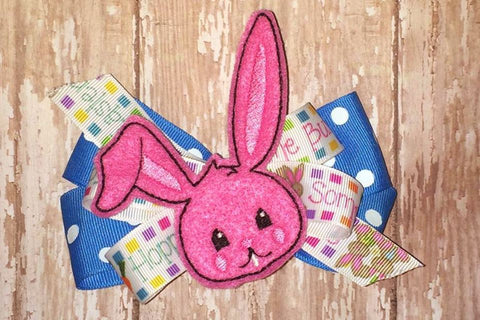 Easter Bunny Face ITH Feltie Applique Embroidery Embroidery/Applique Designed by Geeks 