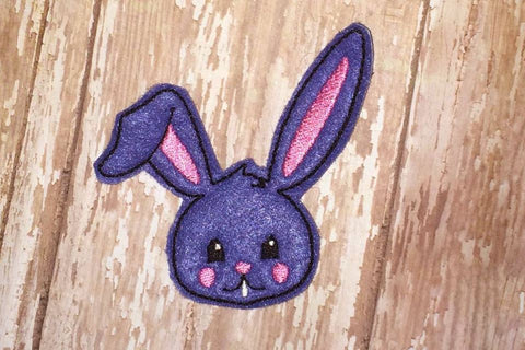 Easter Bunny Face ITH Feltie Applique Embroidery Embroidery/Applique Designed by Geeks 