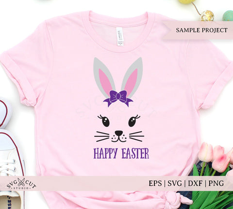Easter Bunny Face SVG Cut Files SVG SVG Cut Studio 