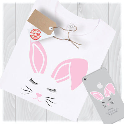Easter Bunny Face Svg Files for Cricut, Easter Svg, Easter Bunny Svg, Bunny Svg, Bunny Ears Svg, Cute Bunny Svg, Bunny Head Svg Designs SVG My Sew Cute Boutique 