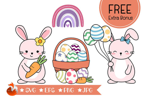 Easter Bunny Font Fox7 By Rattana 