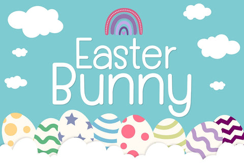 Easter Bunny Font Fox7 By Rattana 