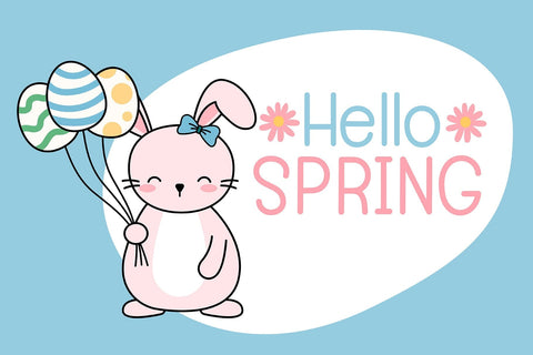 Easter Bunny Font Fox7 By Rattana 