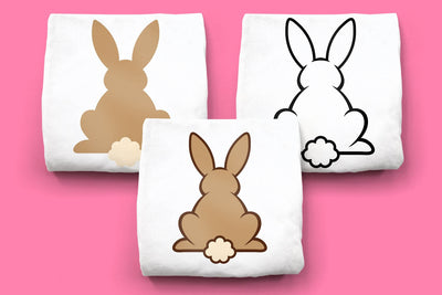 Easter Bunny from the Back SVG SVG Designed by Geeks 