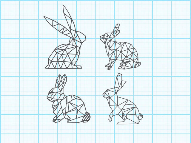 Easter Bunny geomatical Sublimation Sublimation Johan Ru designs 