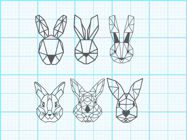 Easter Bunny geomatical Sublimation Sublimation Johan Ru designs 