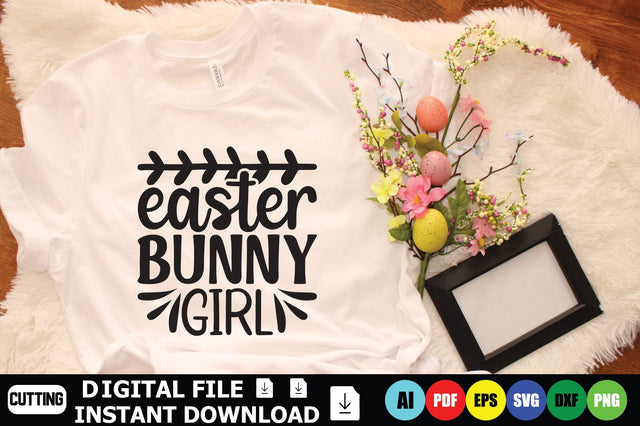 Easter Bunny Girl SVG Shahin alam 