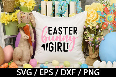 Easter bunny girl svg SVG akazaddesign 