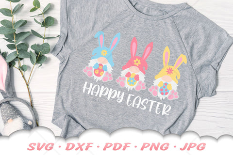 Easter Bunny Gnome SVG | Happy Easter SVG | Easter Cut Files | Easter Shirt SVG Cloud9Design 