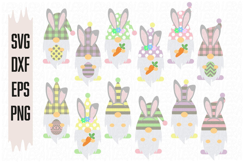 Easter Bunny Gnome Svg SVG Lerastudio 