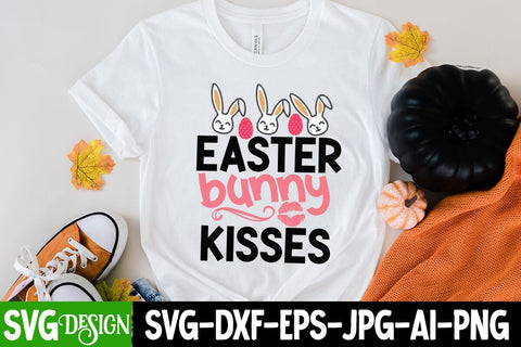 Easter Bunny Kisses SVG Cut File, Easter Bunny Kisses PNG , Happy Easter Day SVG Cut File, Happy Easter Day Quotes SVG BlackCatsMedia 