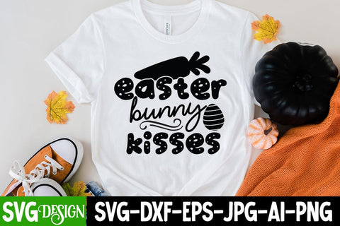 Easter Bunny Kisses SVG Cut File, Easter Bunny Kisses SVG Quotes , Easter Bunny Kisses PNG SVG BlackCatsMedia 