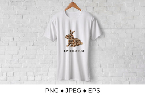 Easter bunny leopard print sublimation. Easter egg hunt Sublimation LaBelezoka 