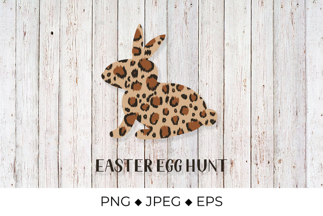 Easter bunny leopard print sublimation. Easter egg hunt Sublimation LaBelezoka 