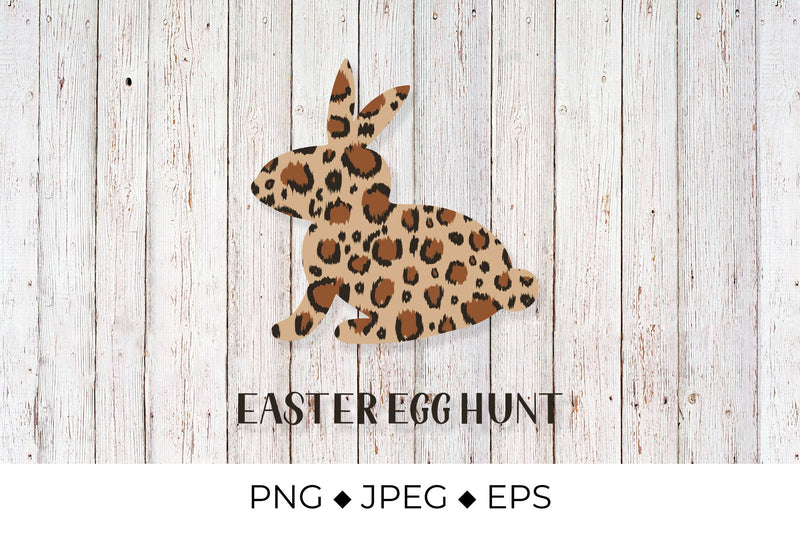 Easter bunny leopard print sublimation. Easter egg hunt Sublimation LaBelezoka 