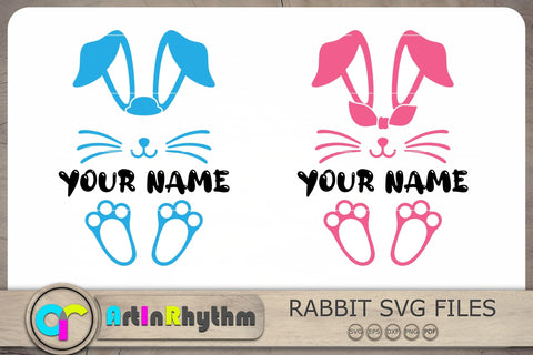 Easter Bunny Monogram Svg, Easter Bunny Svg, Easter Svg, Monogram Svg SVG Artinrhythm shop 