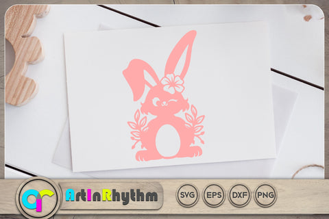 Easter bunny monogram svg SVG Artinrhythm shop 