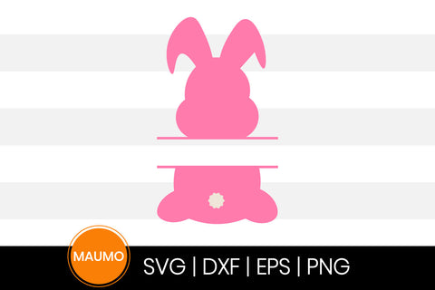 Easter bunny name tags SVG Maumo Designs 