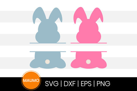 Easter bunny name tags SVG Maumo Designs 